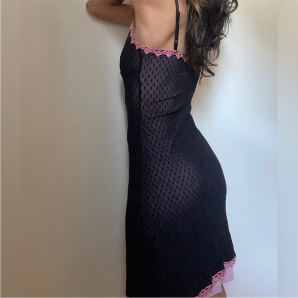 BETSEY JOHNSON vintage Y2K Mesh Dress size small - Picture 4 of 9